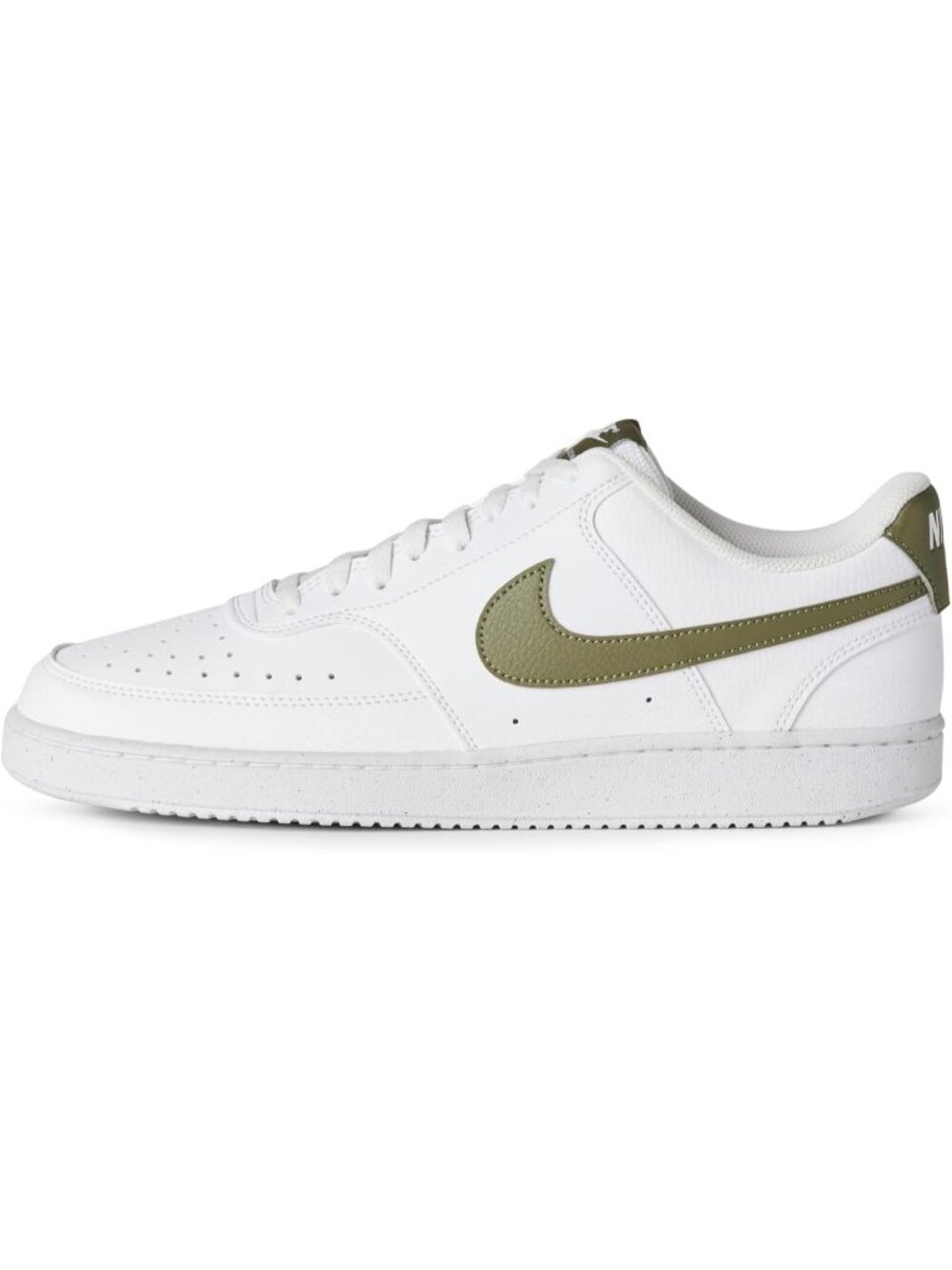 Nike Men's White Olive Court Vision Low Next Nature Classic Stylish Sneakers